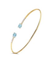 Bracciale Nanis Donna Dancing Azure in Oro giallo Acquamarina 0.73 Ct BS7-597 - BS7-597